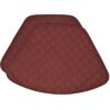 Sweet Pea Linens - Quilted Burgundy Silky Dupioni Wedge-Shaped Placemat (SKU#: R-1006-K5) - Main Product Image