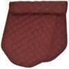 Sweet Pea Linens - Quilted Burgundy Silky Dupioni 72 inch Table Runner (SKU#: R-1024-K5) - Main Product Image