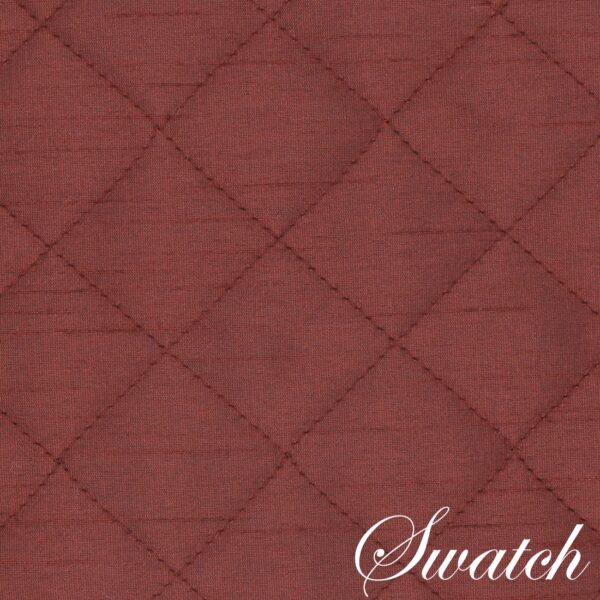 Sweet Pea Linens - Quilted Burgundy Silky Dupioni Rectangle Placemats - Set of Two (SKU#: RS2-1001-K5) - Swatch