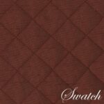 Sweet Pea Linens - Quilted Burgundy Silky Dupioni Charger-Center Round Placemats - Set of Two (SKU#: RS2-1015-K5) - Swatch
