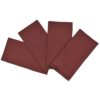 Sweet Pea Linens - Burgundy Silky Dupioni   Rolled Hem Cloth Napkins - Set of Four (SKU#: RS4-1010-K5) - Alternate Table Setting