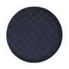 Sweet Pea Linens - Quilted Navy Blue Silky Dupioni Charger-Center Round Placemat (SKU#: R-1015-K6) - Main Product Image