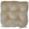 Sweet Pea Linens - Tan Lattice Jacquard Chair Cushion Pads - Set of Two (SKU#: RS2-1014-L21) - Main Product Image