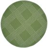 Sweet Pea Linens - Celery Green Lattice Jacquard Charger-Center Round Placemat (SKU#: R-1015-L22) - Main Product Image