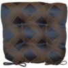 Sweet Pea Linens - Dark Blue Lattice Jacquard Chair Cushion Pad (SKU#: R-1014-L24) - Main Product Image