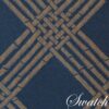Sweet Pea Linens - Dark Blue Lattice Jacquard Chair Cushion Pads - Set of Two (SKU#: RS2-1014-L24) - Swatch