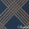 Sweet Pea Linens - Dark Blue Lattice Jacquard Charger-Center Round Placemats - Set of Two (SKU#: RS2-1015-L24) - Swatch