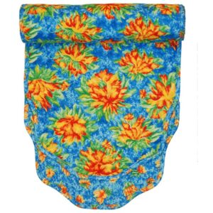 Sweet Pea Linens - Yellow-Blue Tropical Print Floral Print 54 inch Table Runner (SKU#: R-1020-M6) - Main Product Image
