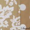 Sweet Pea Linens - Tan Floral Print & Dot 54 inch Table Runner (SKU#: R-1020-P6) - Swatch