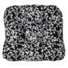 Sweet Pea Linens - Black Vine Print Gripper Bottom Chair Cushion Pads - Set of Two (SKU#: RS2-1016-P70) - Main Product Image