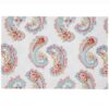 Sweet Pea Linens - White Paisley Rectangle Placemats - Set of Two (SKU#: RS2-1002-Q8) - Main Product Image