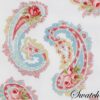 Sweet Pea Linens - White Paisley Rectangle Placemats - Set of Two (SKU#: RS2-1002-Q8) - Swatch
