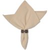 Sweet Pea Linens - Natural Dobby Striped Cloth Napkin (SKU#: R-1010-R10) - Main Product Image