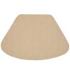 Sweet Pea Linens - Golden Yellow & Tan Canvas Striped Wedge-Shaped Placemats - Set of Two (SKU#: RS2-1006-R5) - Main Product Image