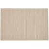 Sweet Pea Linens - Black & Tan Canvas Striped Rectangle Placemats - Set of Two (SKU#: RS2-1002-R6) - Main Product Image