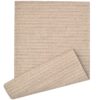 Sweet Pea Linens - Dark Brown & Tan Canvas Striped 70 Inch Table Runner (SKU#: R-1023-R7) - Main Product Image