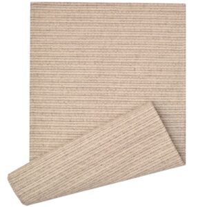 Sweet Pea Linens - Dark Brown & Tan Canvas Striped 70 Inch Table Runner (SKU#: R-1023-R7) - Main Product Image