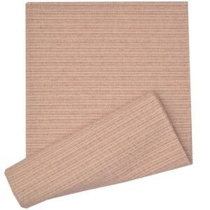 Sweet Pea Linens - Red & Tan Canvas Striped 70 Inch Table Runner (SKU#: R-1023-R8) - Main Product Image