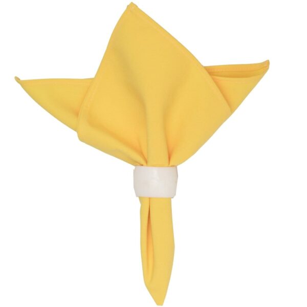 Sweet Pea Linens - Bright Yellow Rolled Hem Cloth Napkin (SKU#: R-1010-T1) - Main Product Image