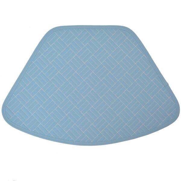 Sweet Pea Linens - Cornflower Blue Quilted Wedge-Shaped Placemat (SKU#: R-1006-T2) - Main Product Image