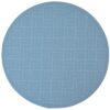 Sweet Pea Linens - Cornflower Blue Quilted Charger-Center Round Placemat (SKU#: R-1015-T2) - Main Product Image