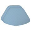 Sweet Pea Linens - Cornflower Blue Quilted Wedge-Shaped Placemats - Set of Two (SKU#: RS2-1006-T2) - Main Product Image