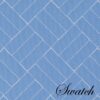 Sweet Pea Linens - Periwinkle Blue Quilted Scalloped Wedge-Shaped Placemats - Set of Two (SKU#: RS2-1005-T3) - Swatch