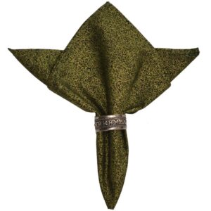 Sweet Pea Linens - Olive Green Cloth Napkin (SKU#: R-1010-T74) - Main Product Image