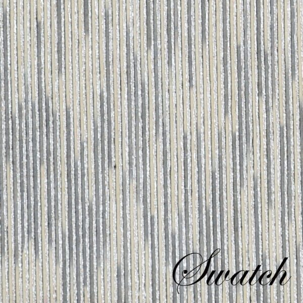 Sweet Pea Linens - Silver & Cream Metallic Striped 72 inch Table Runner (SKU#: R-1024-U10) - Swatch