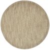 Sweet Pea Linens - Gold & Cream Metallic Striped Charger-Center Round Placemat (SKU#: R-1015-U11) - Main Product Image