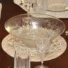 Sweet Pea Linens - Gold & Cream Metallic Striped Charger-Center Round Placemat (SKU#: R-1015-U11) - Table Setting