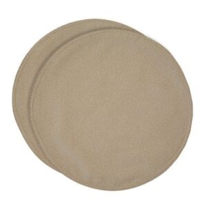 Sweet Pea Linens - Beige Crypton Twill Charger-Center Round Placemats - Set of Two (SKU#: RS2-1015-U6) - Main Product Image
