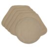 Sweet Pea Linens - Beige Crypton Twill Wedge-Shaped Placemats - Set of Four plus Center Round-Charger (SKU#: RS5-1006-U6) - Main Product Image
