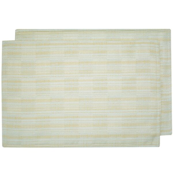 Sweet Pea Linens - Pale Blue Check Textured Rectangle Placemat (SKU#: R-1002-U7) - Main Product Image