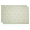 Sweet Pea Linens - Pale Blue Check Textured Rectangle Placemats - Set of Two (SKU#: RS2-1002-U7) - Main Product Image