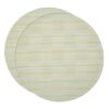 Sweet Pea Linens - Pale Blue Check Textured Charger-Center Round Placemats - Set of Two (SKU#: RS2-1015-U7) - Main Product Image