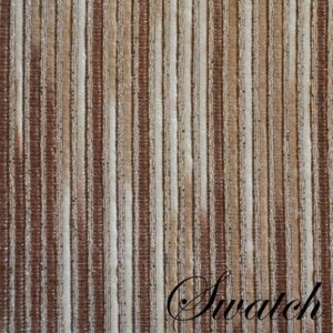 Sweet Pea Linens - Brown & Cream with Silver Metallic Striped Wedge-Shaped Placemats - Set of Two (SKU#: RS2-1006-U9) - Swatch