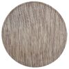 Sweet Pea Linens - Brown & Cream with Silver Metallic Striped Charger-Center Round Placemats - Set of Two (SKU#: RS2-1015-U9) - Main Product Image