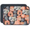 Sweet Pea Linens - Quilted French Halloween Rectangle Placemats - Set of Two (SKU#: RS2-1001-V1) - Main Product Image