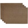 Sweet Pea Linens - Brown & Tan Dot Vinyl Wipe Clean Rectangle Placemats - Set of Four (SKU#: RS4-1002-V2) - Main Product Image