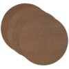 Sweet Pea Linens - Brown & Tan Dot Vinyl Wipe Clean Charger-Center Round Placemat - Set of Four (SKU#: RS4-1015-V2) - Main Product Image