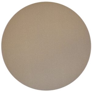 Sweet Pea Linens - Tan Dot Vinyl Wipe Clean Charger-Center Round Placemat (SKU#: R-1015-V3) - Main Product Image