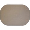 Sweet Pea Linens - Tan Dot Vinyl Wipe Clean Oval Placemat (SKU#: R-1040-V3) - Main Product Image