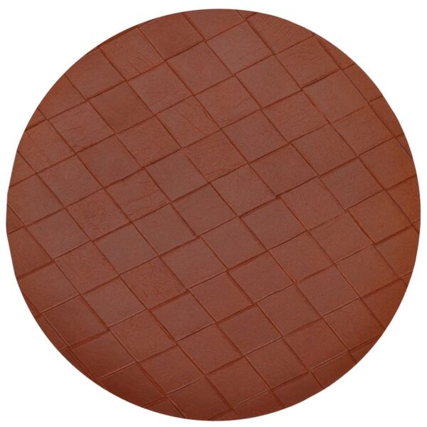 Sweet Pea Linens - Brick Leather Look Vinyl Wipe Clean Charger-Center Round Placemat (SKU#: R-1015-V5) - Main Product Image