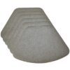 Sweet Pea Linens - Silver & Grey Vinyl Wipe Clean Wedge-Shaped Placemats - Set of Six (SKU#: RS6-1006-V7) - Main Product Image