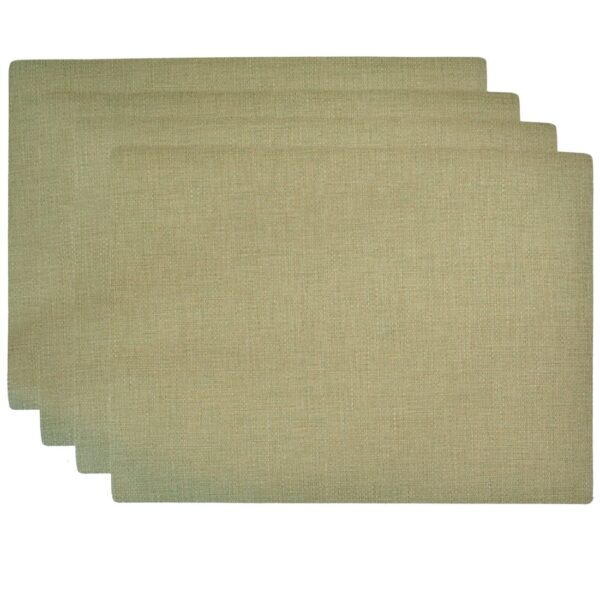 Sweet Pea Linens - Green Vinyl Wipe Clean Rectangle Placemat (SKU#: R-1002-V8) - Main Product Image