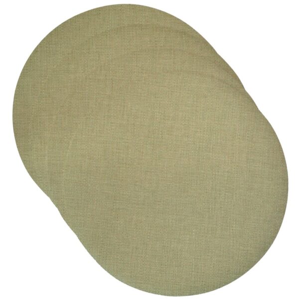 Sweet Pea Linens - Green Vinyl Wipe Clean Charger-Center Round Placemat (SKU#: R-1015-V8) - Main Product Image