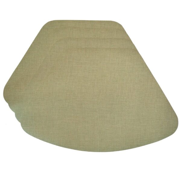 Sweet Pea Linens - Green Vinyl Wipe Clean Wedge-Shaped Placemats - Set of Four (SKU#: RS4-1006-V8) - Main Product Image
