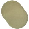 Sweet Pea Linens - Green Vinyl Wipe Clean Charger-Center Round Placemats - Set of Four (SKU#: RS4-1015-V8) - Main Product Image