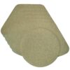 Sweet Pea Linens - Green Vinyl Wipe Clean Wedge-Shaped Placemats - Set of Six plus Center Round-Charger (SKU#: RS7-1006-V8) - Main Product Image